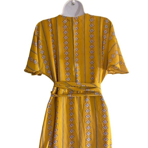 Wishlist Mustard Kimono Maxi Dress - Size L - Picture 6 of 9